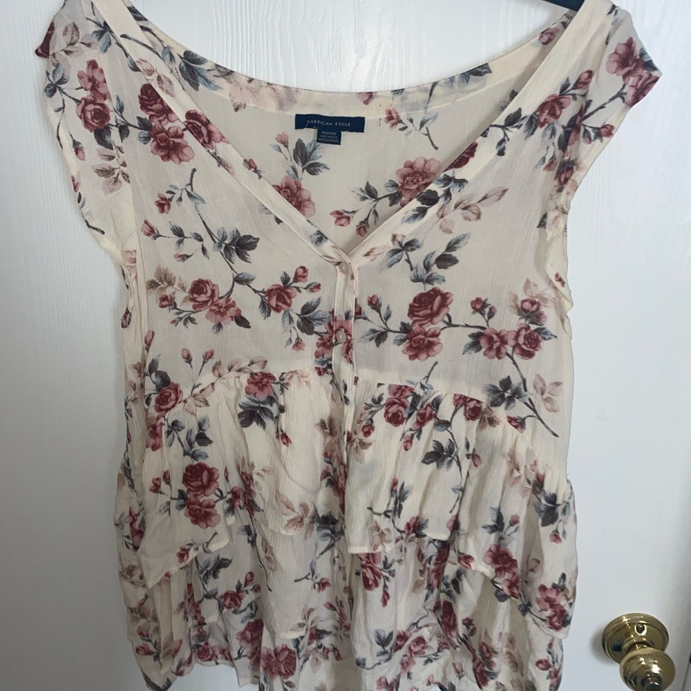 AE floral blouse
